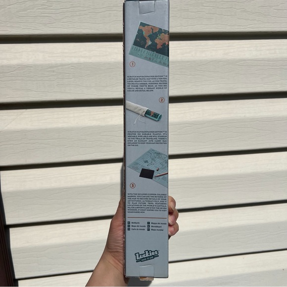 Luckies of London World Scratch Map Backpacker Edition Personalized Travel - Picture 7 of 7